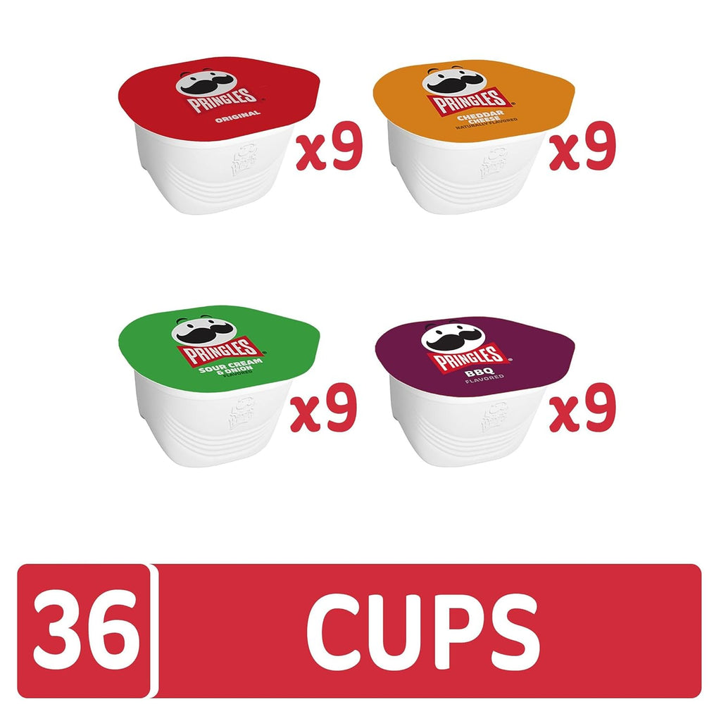 Pringles Potato Crisps Chips. Snack Stacks. Lunch Snacks. Variety Pack (36 Cups)